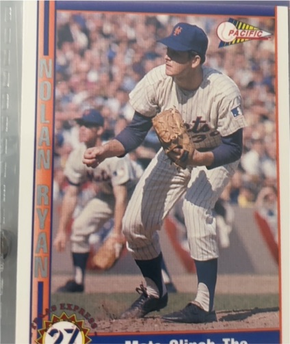 1991 Pacific #10 Nolan Ryan Mets Clinch the NL East — front