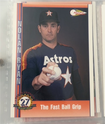 1991 Pacific Nolan Ryan Texas Express I #41 The Fast Ball Grip — front