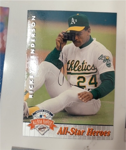 1992 Upper Deck All-Star FanFest #27 Rickey Henderson — front