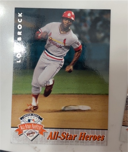 1992 Upper Deck All-Star FanFest #48 Lou Brock — front