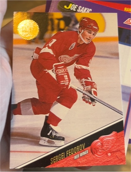 1993-94 Leaf #129 Sergei Fedorov — front