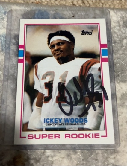 1989 Topps #27 Ickey Woods Super Rookie — front