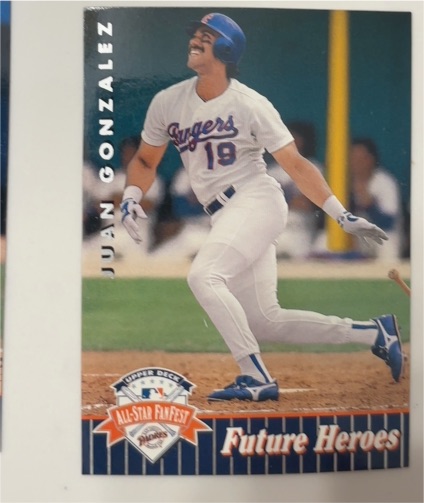 1992 Upper Deck All-Star FanFest #9 Juan Gonzalez — front