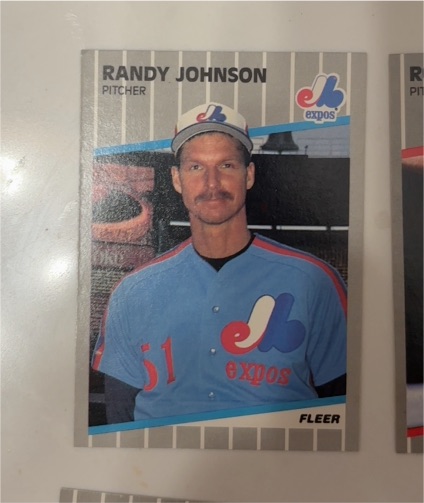 1989 Fleer #381 Randy Johnson — front