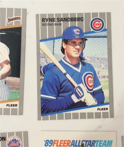 1989 Fleer #437 Ryne Sandberg Chicago Cubs — front