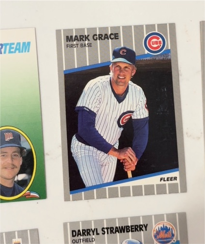 1989 Fleer #426 Mark Grace — front