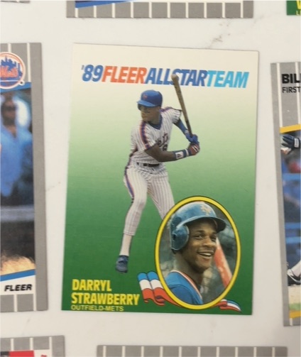 1989 Fleer All-Star Team #10 Darryl Strawberry — front
