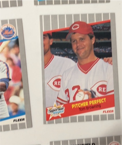 1989 Fleer #629 Tom Browning — front