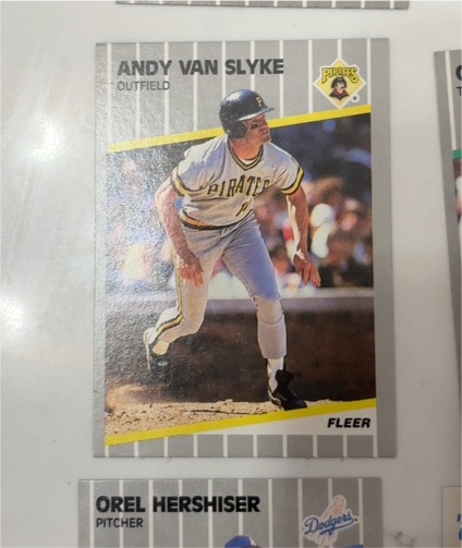 1989 Fleer #222 Andy Van Slyke — front