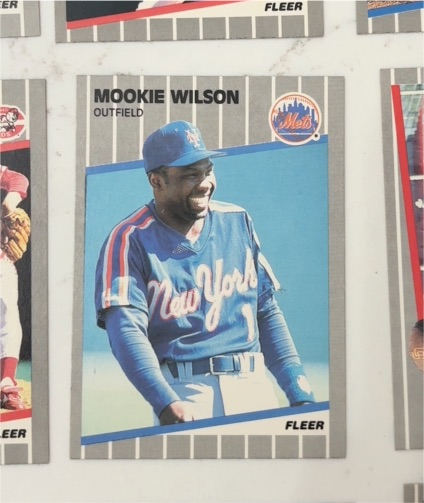1989 Fleer #52 Mookie Wilson — front