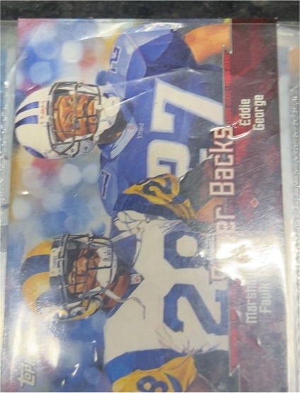 2000 Topps Combos #TC8 Marshall Faulk / Eddie George — front