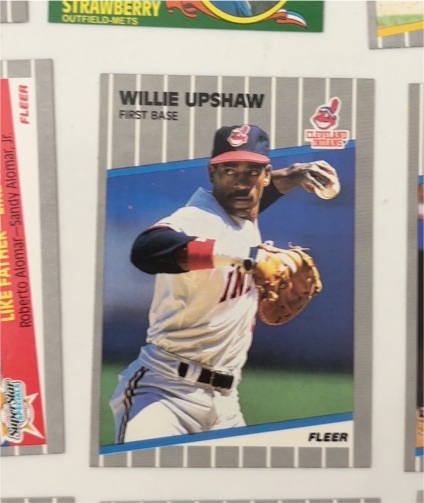 1989 Fleer #415 Willie Upshaw — front