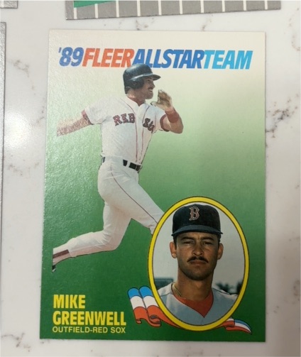 1989 Fleer All-Star Team #6 Mike Greenwell — front