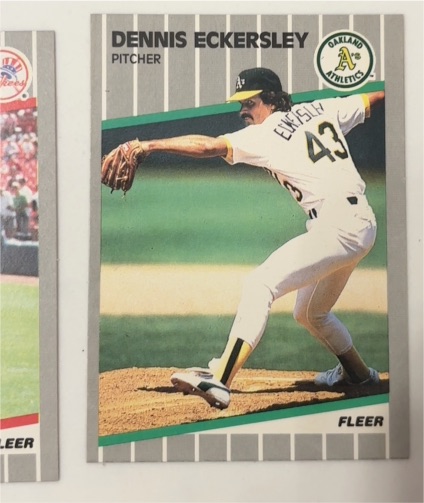 1989 Fleer #7 Dennis Eckersley — front