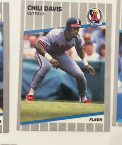 1989 Fleer #474 Chili Davis California Angels — front