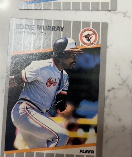 1989 Fleer #611 Eddie Murray — front