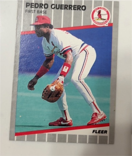 1989 Fleer #451 Pedro Guerrero — front