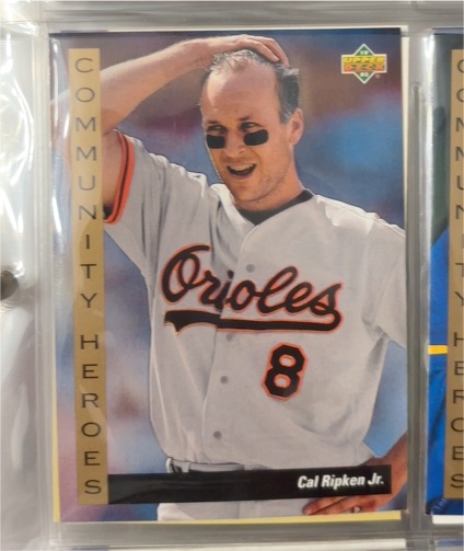 1993 Upper Deck Community Heroes #36 Cal Ripken Jr. — front