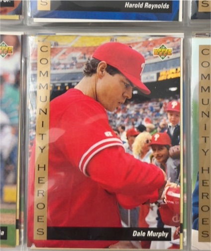 1993 Upper Deck #32 Dale Murphy Community Heroes — front
