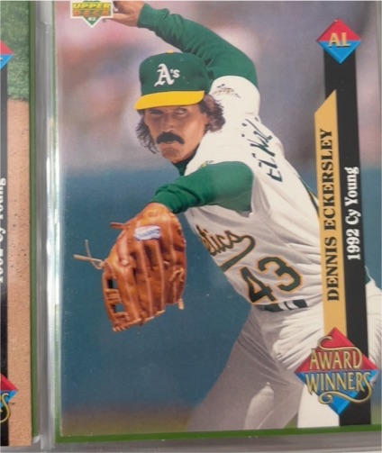1993 Upper Deck Award Winners #489 Dennis Eckersley — front