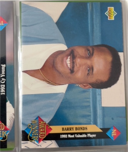 1993 Upper Deck Award Winners #486 Barry Bonds — front