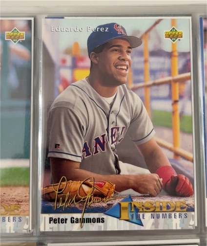 1993 Upper Deck Inside The Numbers #467 Eduardo Perez — front