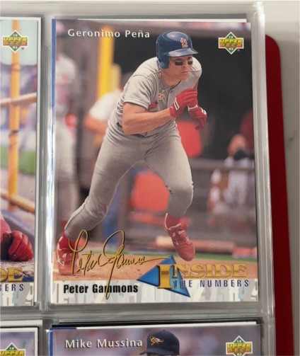 1993 Upper Deck Inside the Numbers #466 Geronimo Pena — front
