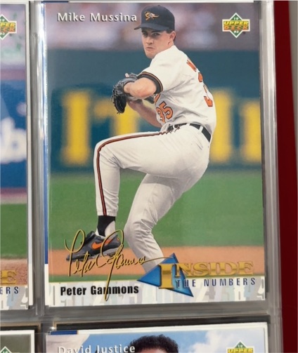 1993 Upper Deck #463 Mike Mussina Peter Gammons Inside the Numbers — front