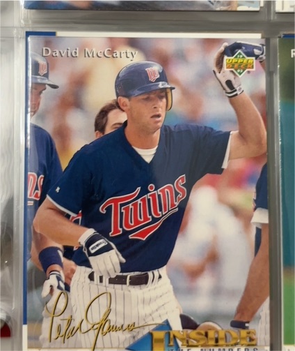 1993 Upper Deck Inside The Numbers #462 David McCarty — front