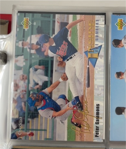1993 Upper Deck Inside The Numbers Peter Gammons — front