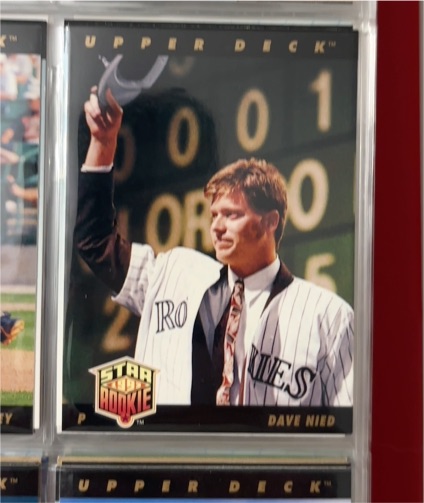 1993 Upper Deck #27 Dave Nied Colorado Rockies — front