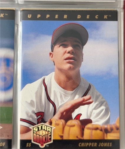 1993 Upper Deck #24 Chipper Jones Star Rookie — front