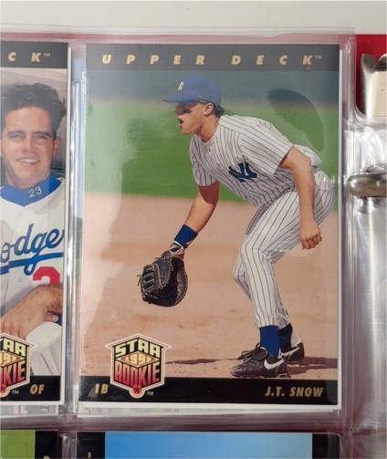 1993 Upper Deck #23 J.T. Snow RC — front