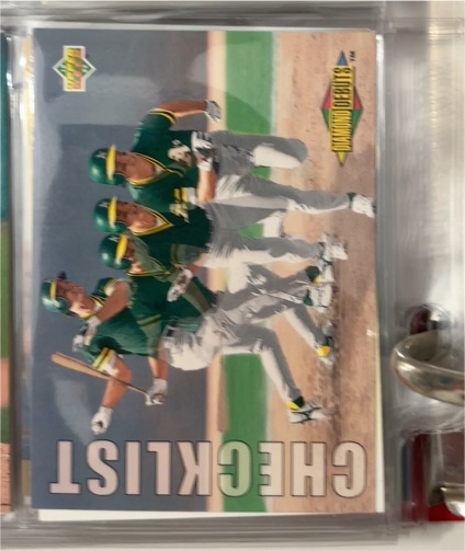 1996 Upper Deck Collector's Choice Checklist — front