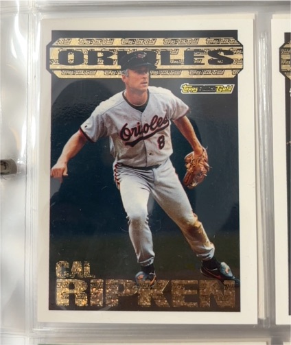 1994 Topps Black Gold #18 Cal Ripken Jr — front