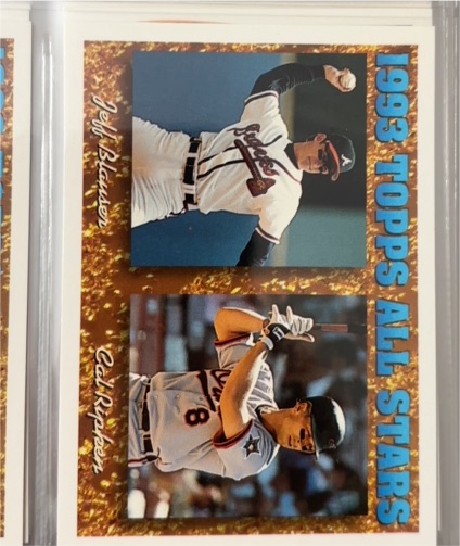 1994 Topps #387 Jeff Blauser / Cal Ripken — front