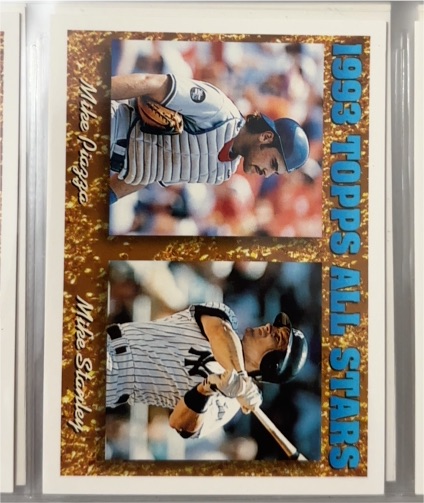 1994 Topps #391 Mike Piazza / Mike Stanley — front