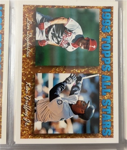 1994 Topps #388 Len Dykstra / Ken Griffey Jr. — front