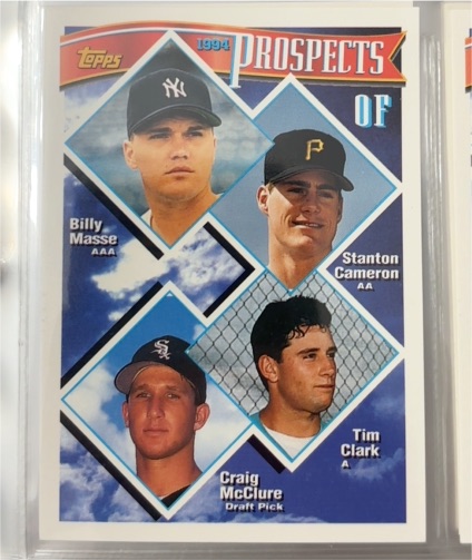 1994 Topps #79 Billy Masse, Stanton Cameron, Tim Clark, Craig McClure — front