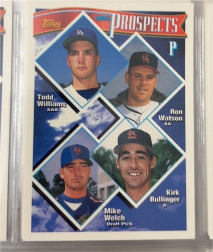 1994 Topps #713 Todd Williams Ron Watson Kirk Bullinger Mike Welch — front