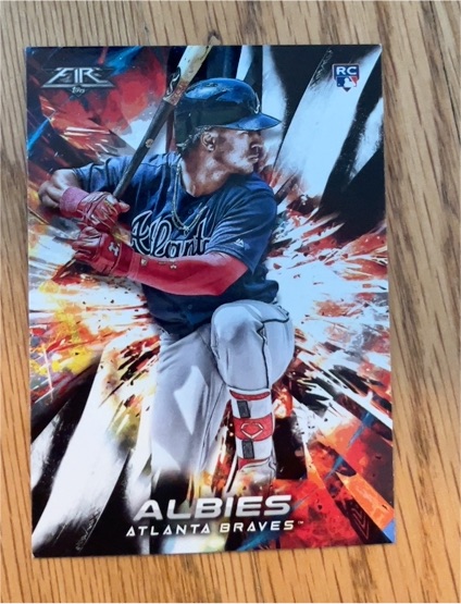 2018 Topps Fire #29 Ozzie Albies — front