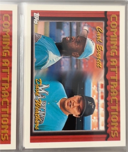 1994 Topps #781 Carl Everett / Dave Weathers — front