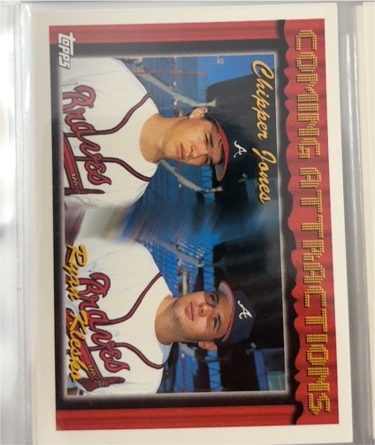 1994 Topps #777 Chipper Jones / Ryan Klesko Coming Attractions — front