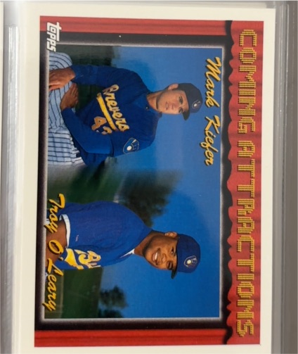 1994 Topps #770 Mark Kiefer / Troy O'Leary — front