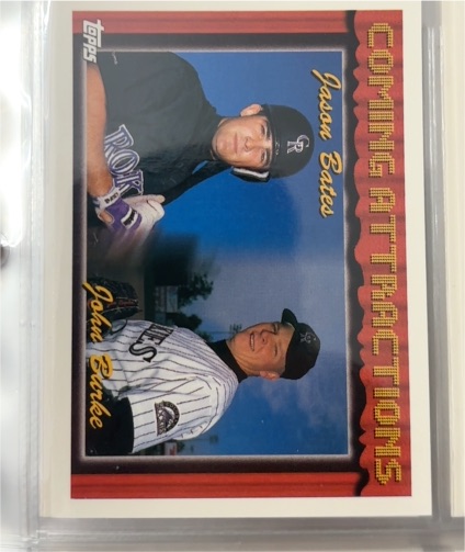 1994 Topps Coming Attractions #780 Jason Bates, John Burke — front