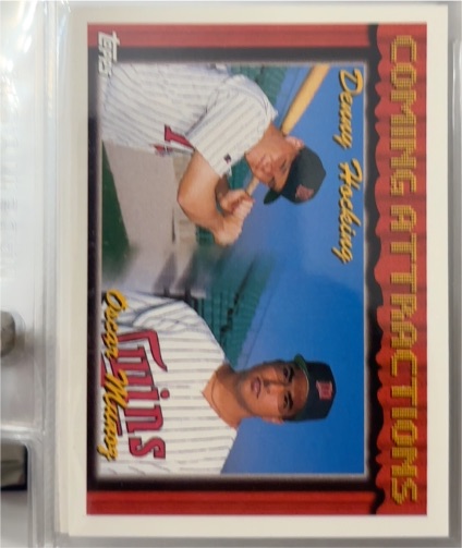 1994 Topps #771 Denny Hocking / Oscar Munoz Minnesota Twins — front
