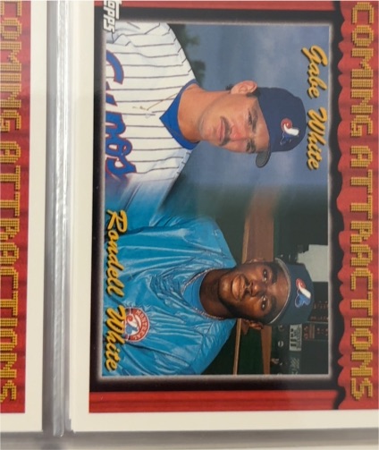 1994 Topps Coming Attractions Gold #780 Gabe White, Rondell White — front
