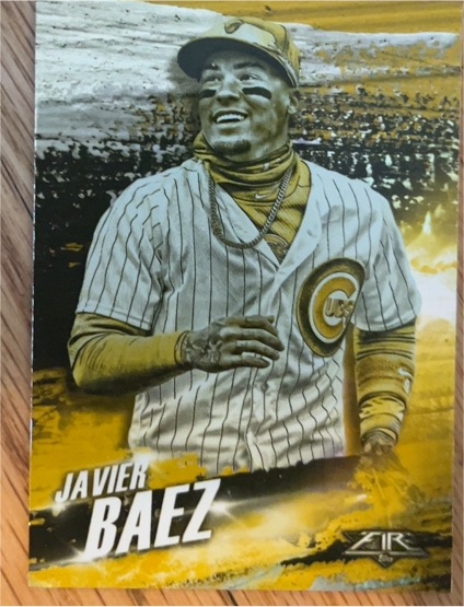 2018 Topps Fire Hot Starts #HS-15 Javier Baez — front