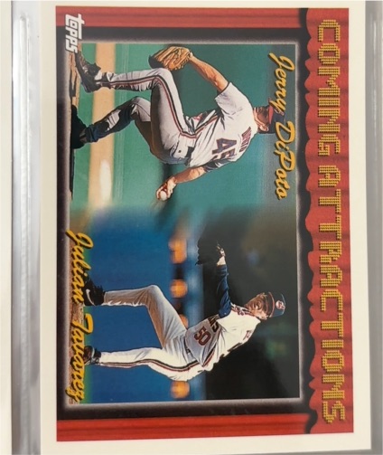 1994 Topps #767 Jerry DiPoto / Julian Tavarez — front