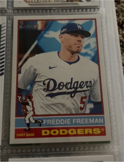 2025 Topps Heritage #206 Freddie Freeman — front